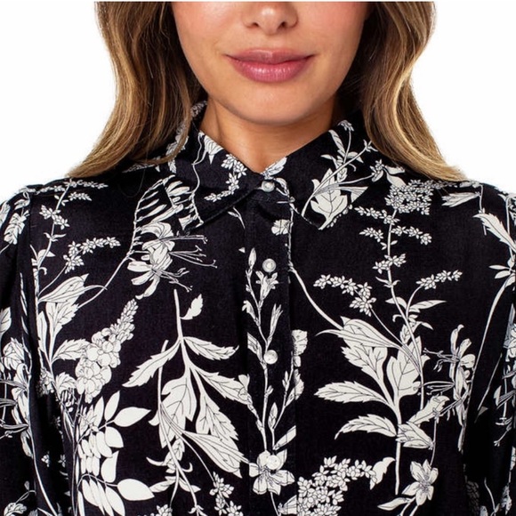 🎉 HP ⭐️ Firm Price ⭐️ Well Worn Womens' Crepe Dress Long Sleeve Tie Belt Medium - Picture 2 of 9